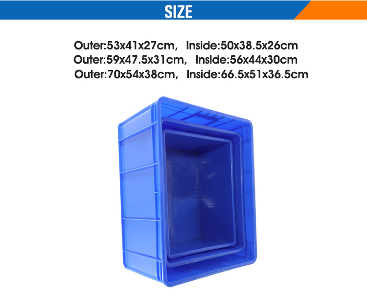 RETB011 High capacity turnover box pp plastic turnover box with  handle-Products Center-Shandong Ruier Seal Co., Ltd.